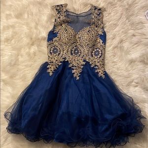 navy blue dress